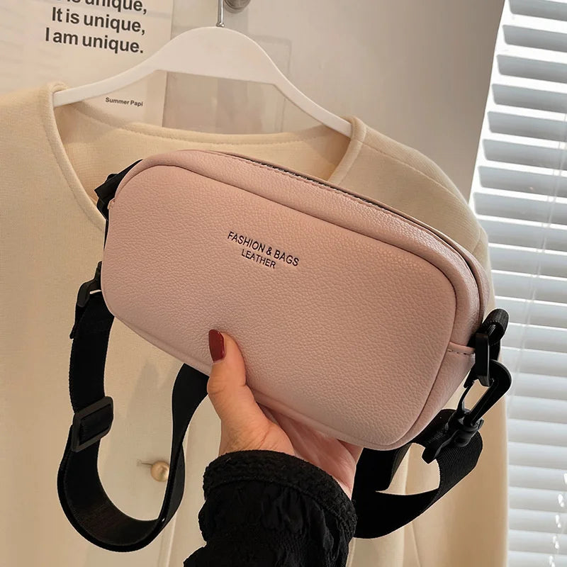 Wide Shoulder Strap Messenger Bag for Women