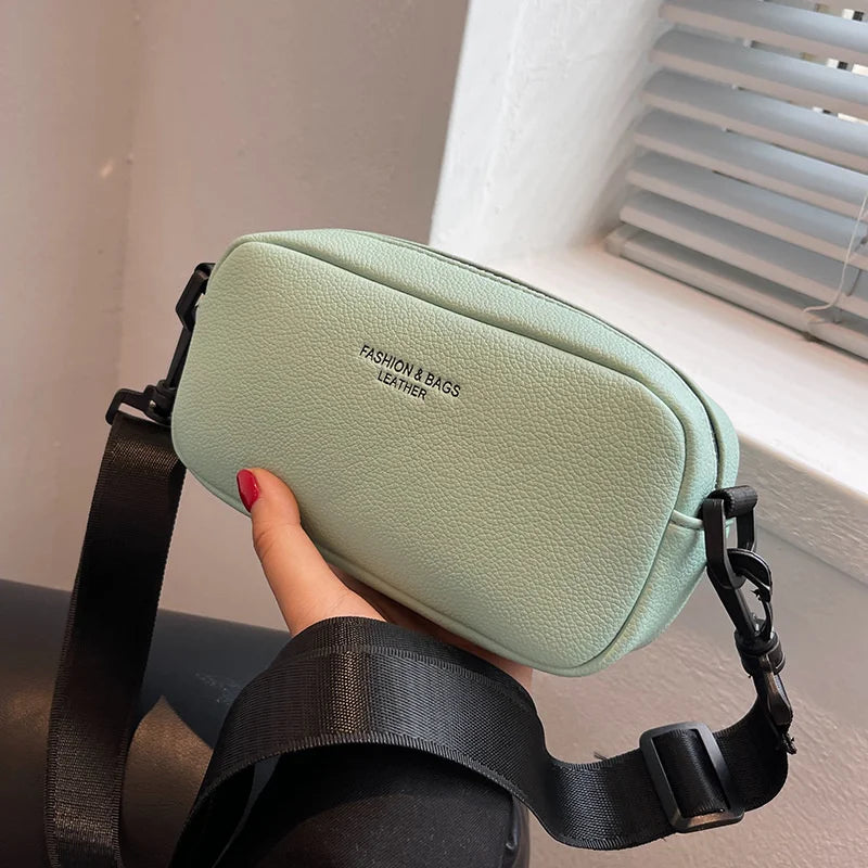 Wide Shoulder Strap Messenger Bag for Women