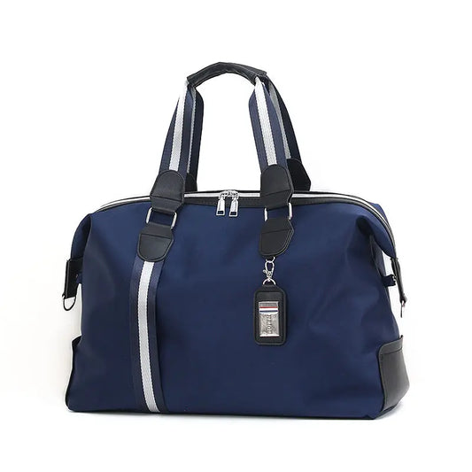 Men's Leather Travel Bag Large Capacity Shoulder Handbag Vintage Duffle