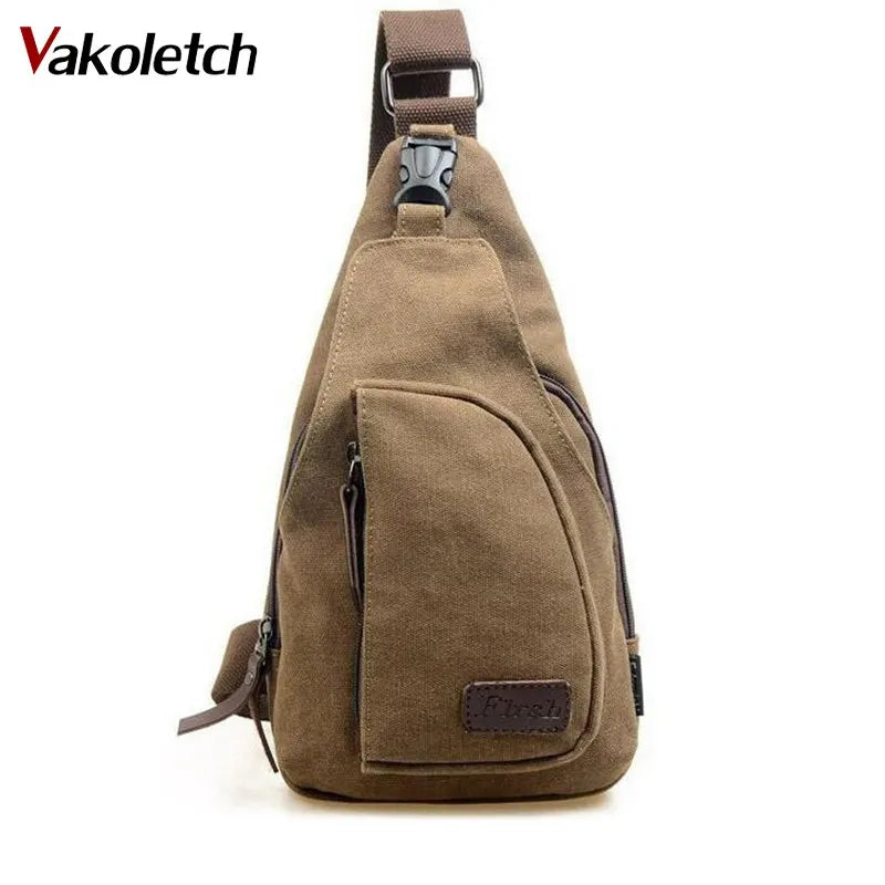 Men Canvas Messenger Bags Casual Travel Messenger Bag