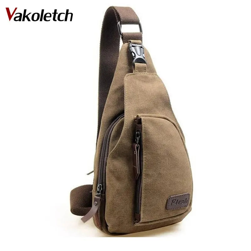 Men Canvas Messenger Bags Casual Travel Messenger Bag