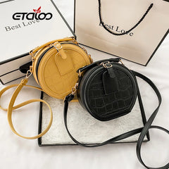 Small Round Bag Mini Messenger Handbag Phone Shoulder Bag