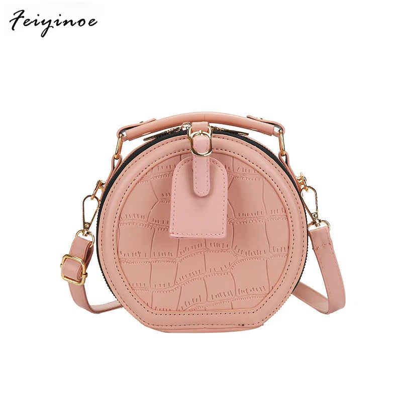 Small Round Bag Mini Messenger Handbag Phone Shoulder Bag