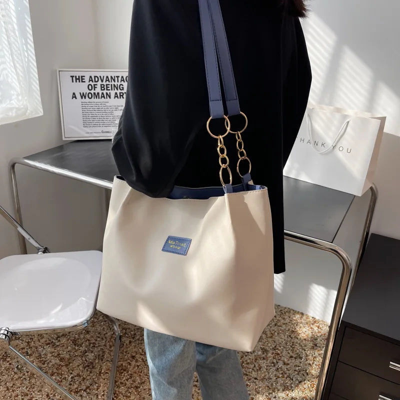 Women's Large-capacity Shoulder Bag All-match Texture One-shoulder Commuter Tote