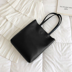 Women's High PU Leather Tote Bag Stylish Shoulder Handbag