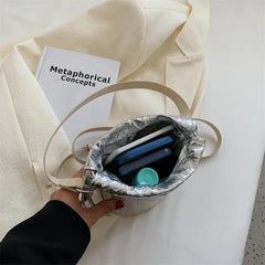 Colorful Drawstring Bucket Handbag for Women