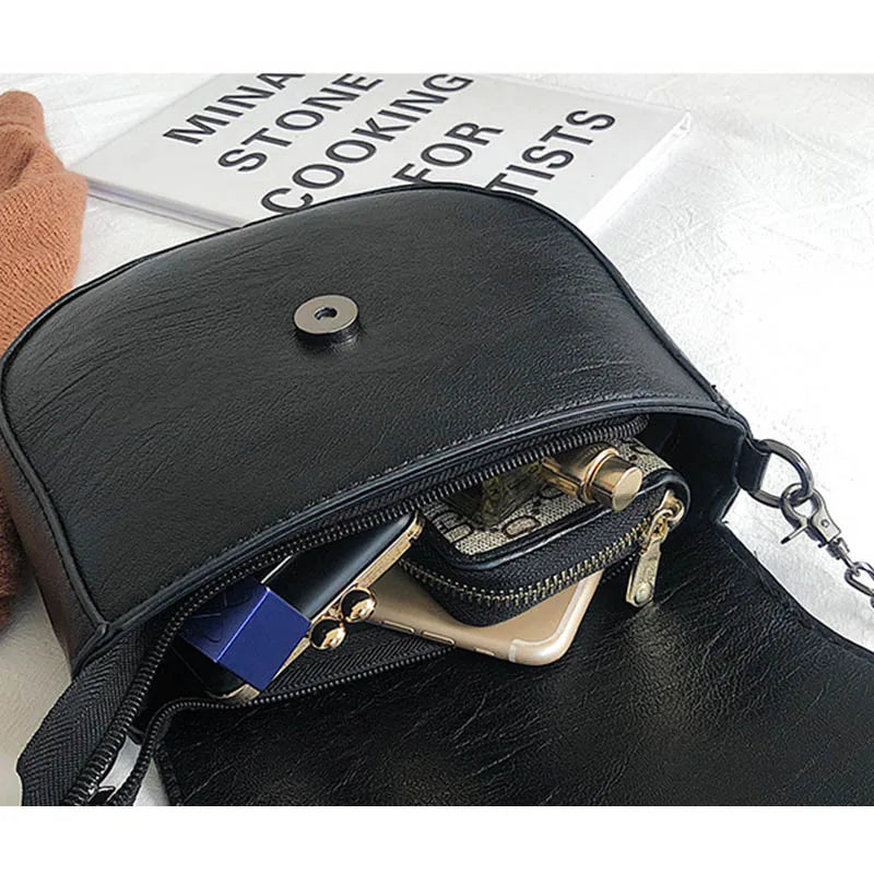 Tassel Shoulder Bag Retro Rivet Women Crossbody Bag
