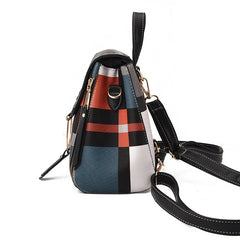 Women's PU Leather Backpack Handbag Shoulder Bag Small Schoolbag