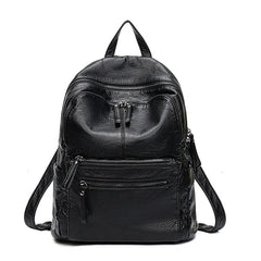 Classic Practical Backpack with Side Pockets Shoulder Bag