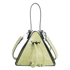 Triangle Handbag Pull Rope Box Dumplings Lantern Woman Bag