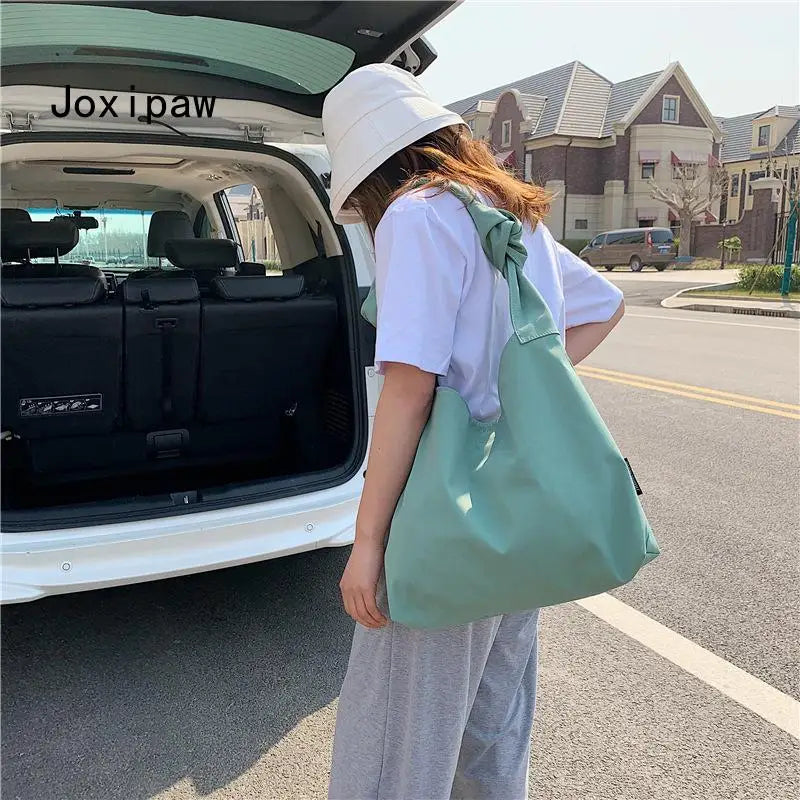 Vintage Multifunctional Tote Bag for Women - Large Capacity Shoulder Bag