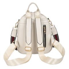 Women's PU Leather Backpack Casual Ladies Shoulder Bag Small Schoolbag