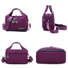 Women's Oxford Shoulder Bag Large Capacity Tote Bag with 10 Pockets