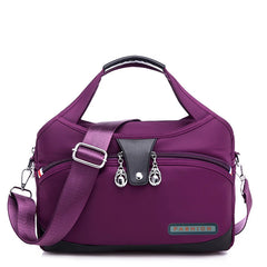 Women's Oxford Shoulder Bag Large Capacity Tote Bag with 10 Pockets
