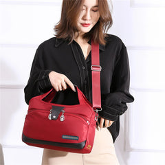 Women's Oxford Shoulder Bag Large Capacity Tote Bag with 10 Pockets