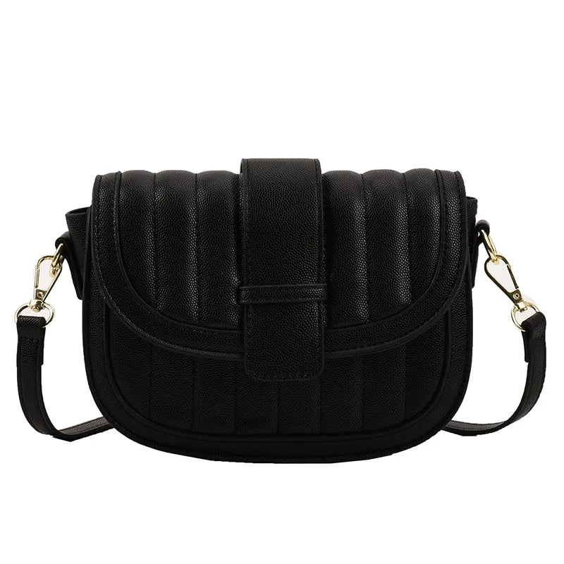 Women's Nubuck Pu Leather Saddle Bag Daily Crossbody