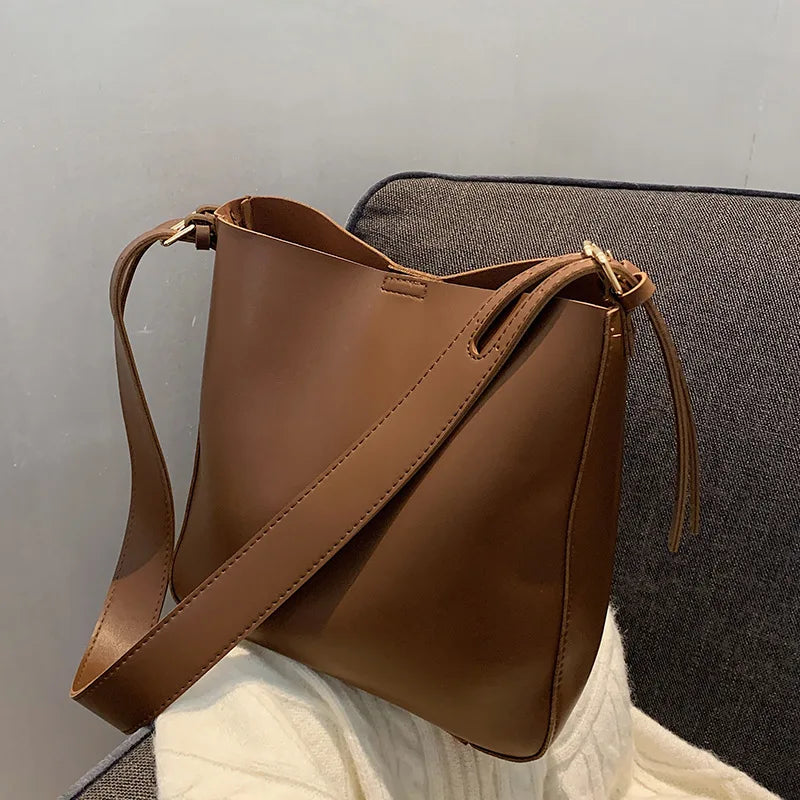 Women's Large Capacity Tote Bucket Bag