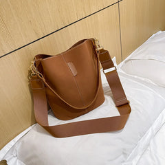Women's Large Capacity Tote Bucket Bag Messenger