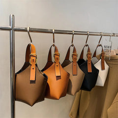 Women's Shoulder Messenger Bag Large Capacity Tote Bucket Bag