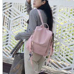 Female Backpack Classic Style Contrast Large Capacity Casual Shoulder Bag