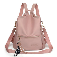 Female Backpack Classic Style Contrast Large Capacity Casual Shoulder Bag