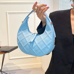 Female PU Leather Texture Underarm Bag