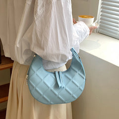 Female PU Leather Texture Underarm Bag