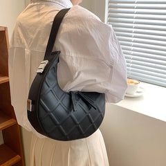 Female PU Leather Texture Underarm Bag