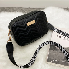 Khaki Embroidery Shoulder Bag Thread Small Square Mini Crossbody Bag