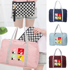 Foldable Travel Bag Ladies Large Capacity Pattern Luggage Bag Waterproof