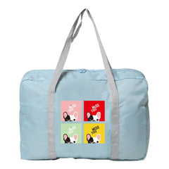Foldable Travel Bag Ladies Large Capacity Pattern Luggage Bag Waterproof