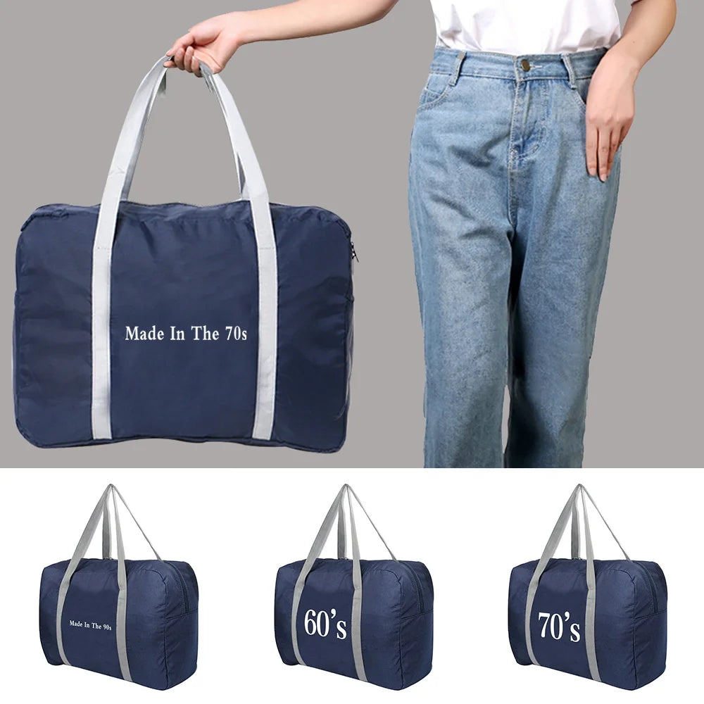Foldable Travel Bag Clothes Organizer Large Capacity Duffle Bag
