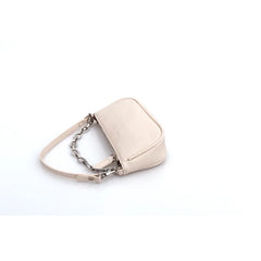 French Retro Crocodile Pattern Mini Bag Metal Chain Handbag