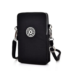 Girls Canvas Messenger Bag Small Mobile Phone Bag Casual Female Shoulder Bag