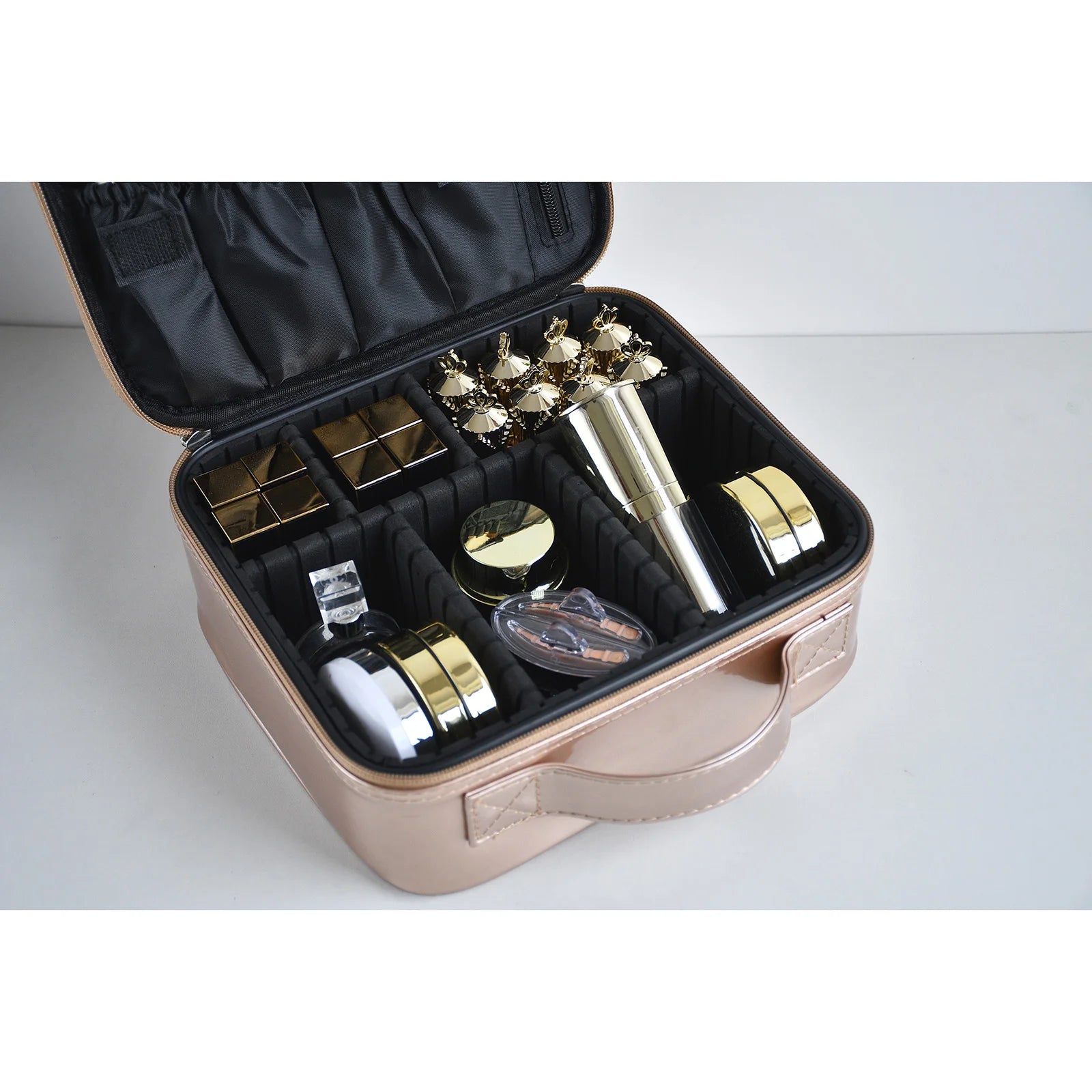 PU Leather Makeup Bag Large Capacity Travel Cosmetic Case
