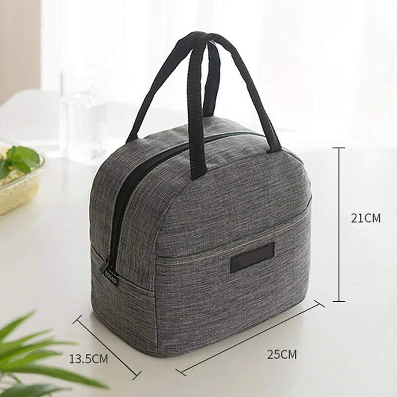 Cationic Fabric Waterproof Lunch Bag Women Men