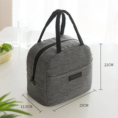 Cationic Fabric Waterproof Lunch Bag Women Men