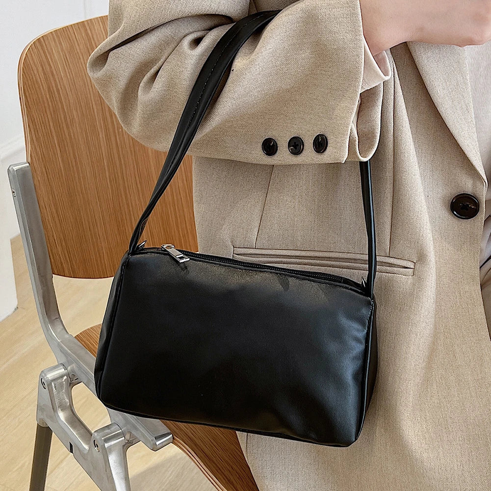 Women Handbag Shoulder Top Handle Bag PU Leather Casual Small Totes Female