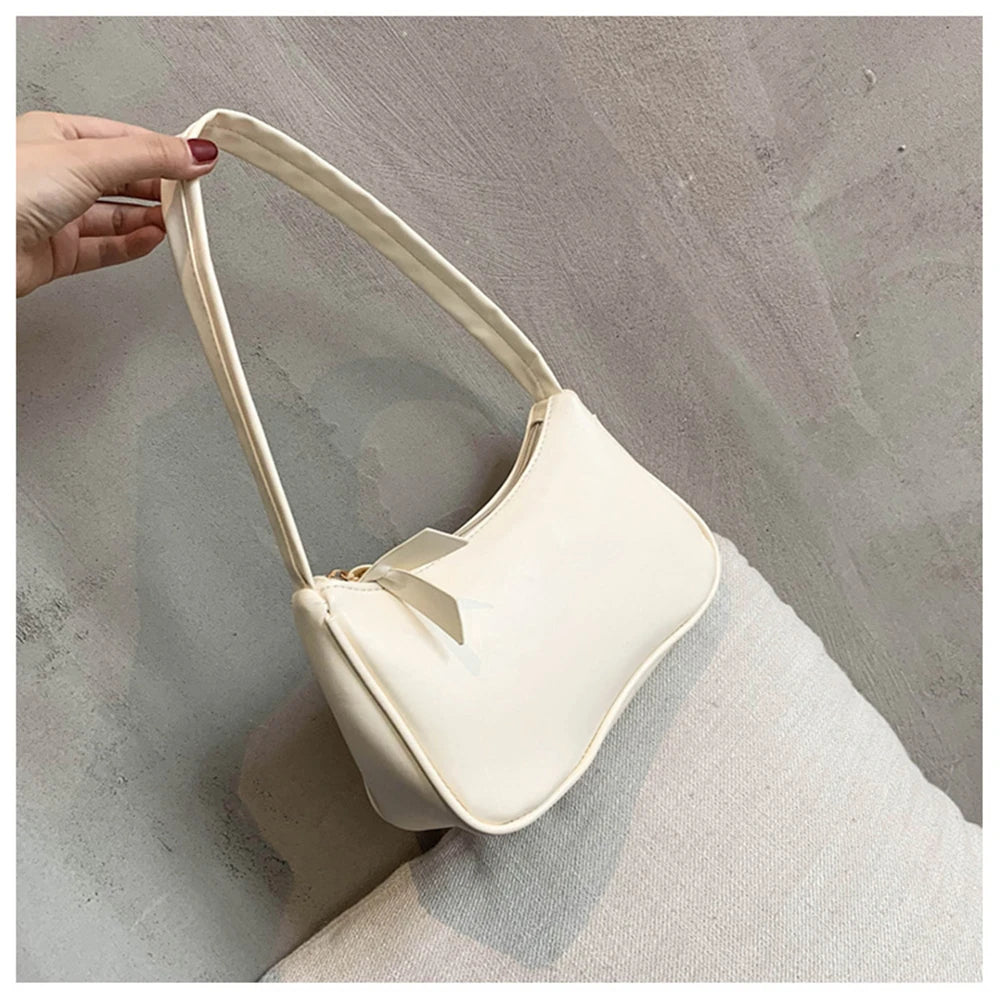 Retro PU Leather Shoulder Tote Underarm Bag