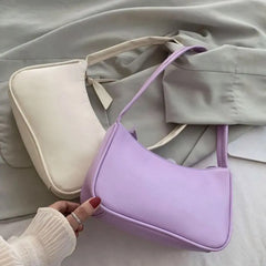Retro PU Leather Shoulder Tote Underarm Bag