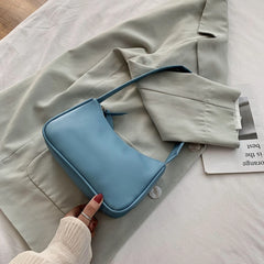 Retro PU Leather Shoulder Tote Underarm Bag