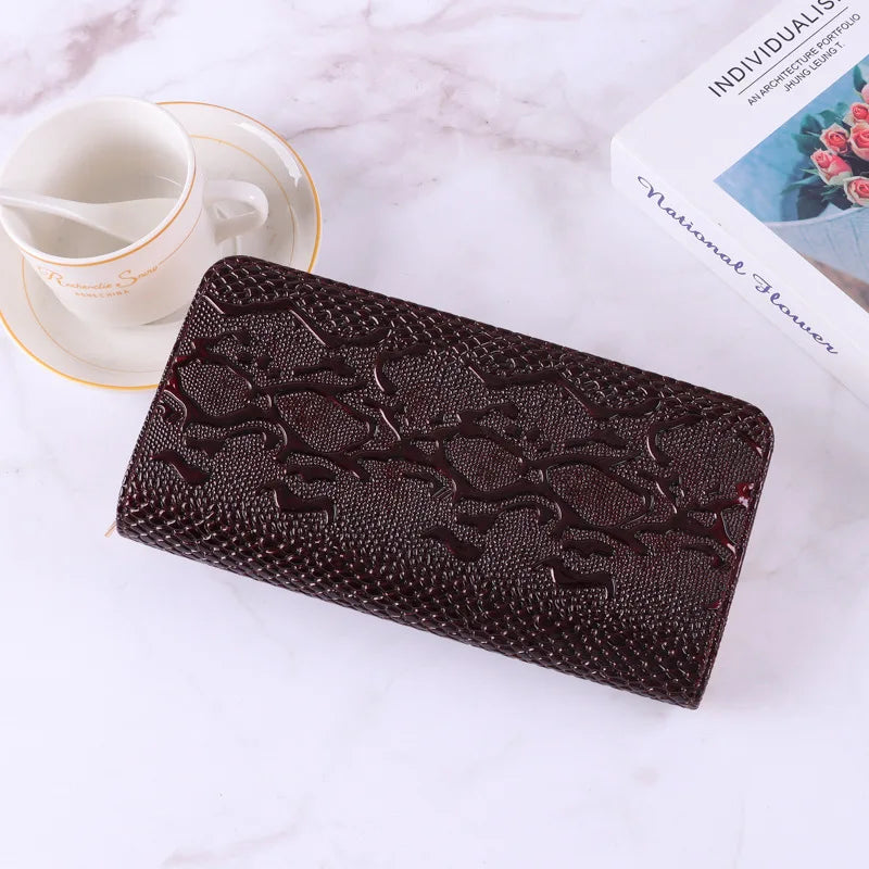 Dragon Pattern Women's Wallet Large Capacity Long Handbag