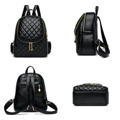 Leather Backpack Women Shoulder Bags Travel Back pack School Bags for Girls