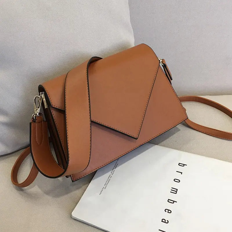 Women's PU Leather Shoulder Messenger Bag Casual Square S1982