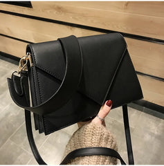 Women's PU Leather Shoulder Messenger Bag Casual Square S1982