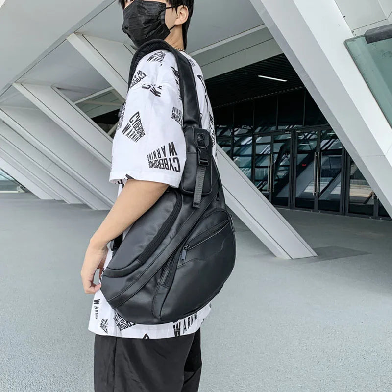 Unisex Hip Hop Chest Bag Nylon Shoulder Fanny Pack