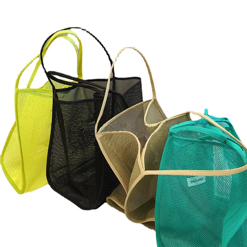 Transparent Mesh Shoulder Bag All-match Shopping Bag Beach Bag