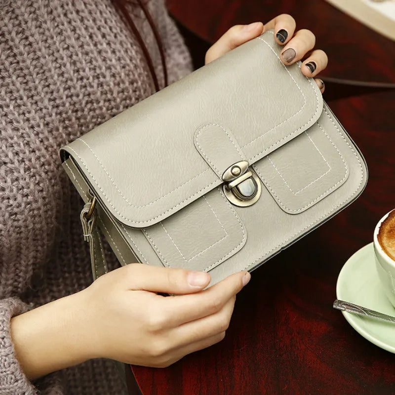 Small Square Women Bag Retro Shoulder Bag Messenger Bag