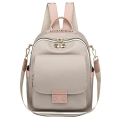 Oxford Cloth Travel Backpack Ladies School Bag