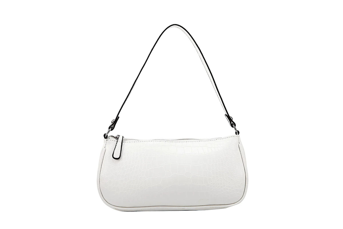 Crocodile Pattern Shoulder Bag Clutch Bag Patent Leather Underarm Shoulder Bag